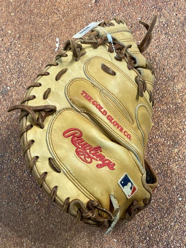Used Rawlings Heart of the Hide Right Hand Throw Catcher's Baseball Glove 33" | EXCELLENT CONDITION