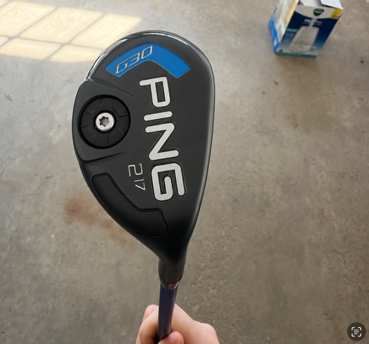Men's 2023 Ping G30 Right Handed Hybrid Stiff Flex 4H as well as an 8hybrid golf club
