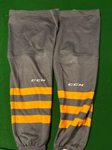 Gray Senior Large CCM Custom Sublimated Socks Pro Stock (Used)