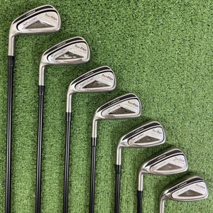 Tour Edge Hot Launch E525 Iron Set 4-PW Helium 60 Stiff Flex Left Handed