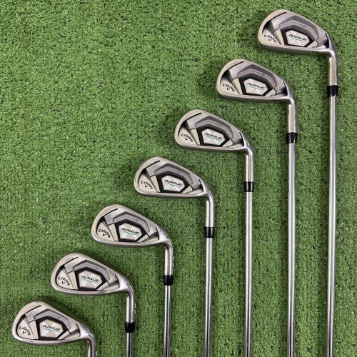 Callaway Rogue CF18 Iron Set 4-PW True Temper XP 95 R300 Regular Flex +1 Long