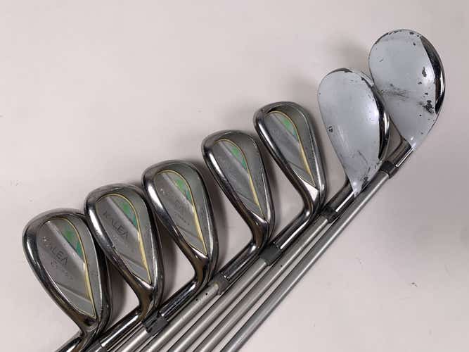 TaylorMade Kalea Ladies Hybrid Iron Set 4H-5H 6-PW+SW 45g Ladies RH No 7 iron