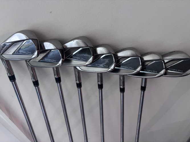 2022 TaylorMade Stealth Left Hand Iron Set Stiff Flex (Used)
