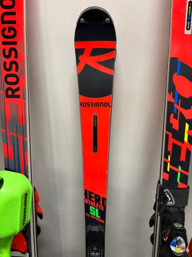Rossignol Hero FIS SL Pro 157 cm Racing Skis With Bindings Max Din 18 (Used)
