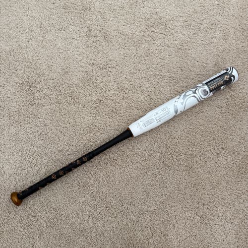 2023 DeMarini Whisper White Composite Bat (-10) 23 oz 33" (New)