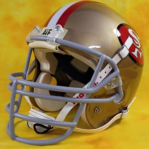 Throwback San Francisco 49ers custom fullsize Schutt Air football helmet lg Craig