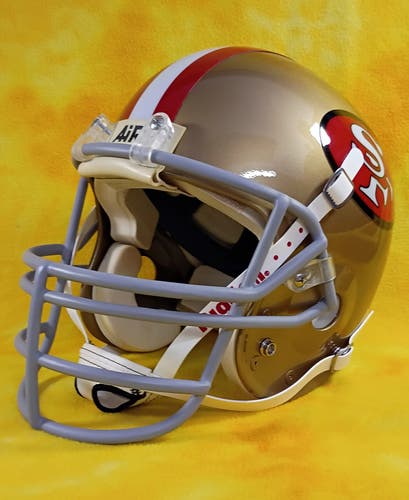 Throwback San Francisco 49ers custom fullsize Schutt Air football helmet lg Craig