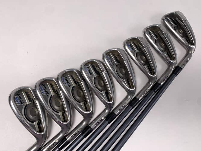 Ping G 2016 Iron Set 5-PW+GW+SW White Dot 3* Up CFS 70g Regular RH