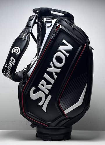 Srixon Tour Staff Bag Black 5-Way Divide Single Strap Golf Bag
