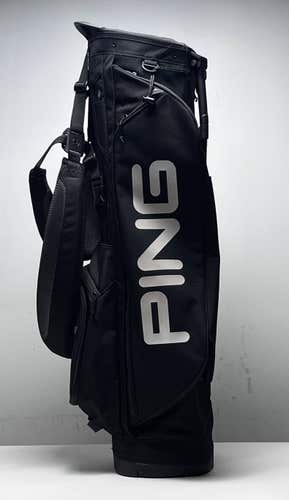 Ping Hoofer Stand Bag Black 4-Way Divide Dual Strap Golf Bag