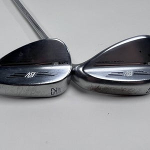 Titleist Vokey SM9 Tour Chrome Wedge Set 52* 8 56* 10 Wedge Steel Mens RH