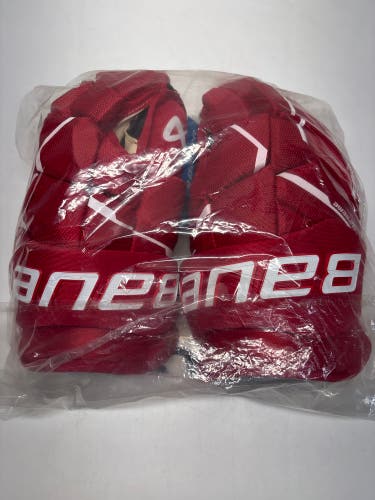 New!! Bauer Supreme M5 Pro Gloves 14" Red