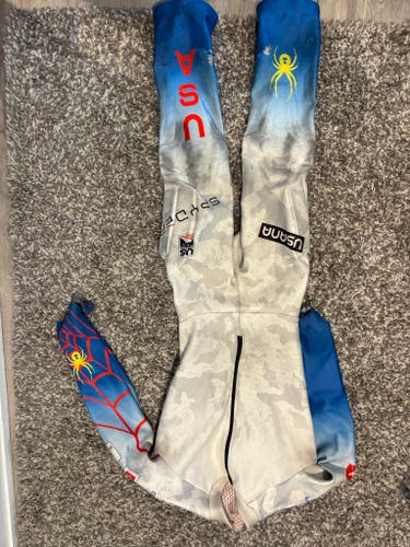 Men's XL White US Ski Team Spyder Ski Suit (Used)