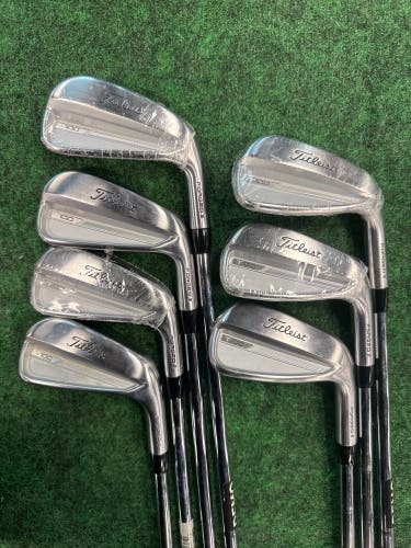 2023 Titliest T100 Iron Set RH (Stiff) | (Used) True Temper AMT White S300 Shafts #4-PW RH