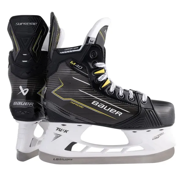 New Bauer Supreme Senior M40 Hockey Skates - Size 7 Fit 3