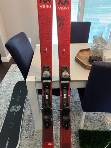 Volkl 166 cm All Mountain Blaze 86 Skis With Bindings (Used)