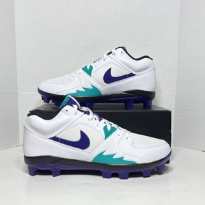 White Men's Size M 12.0 (W 13.0) Jordan Stadium 90 Low MCS Men's Baseball Cleats HQ0211-105