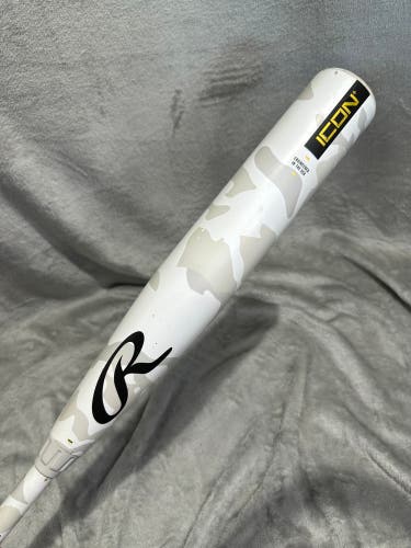 2025 Rawlings Icon Composite Bat USSSA Certified (-8) Composite 23 oz 31" (Used)