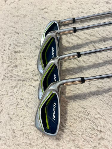 Men's 2013 Top Flite Right Handed Iron Set Regular Flex 4 Pieces Graphite/Steel Shaft 37.5" (Used)