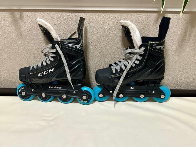 Marsblade Chassis CCM Super Tacks 9350 Inline Skates Regular Width Size 3 (Used)