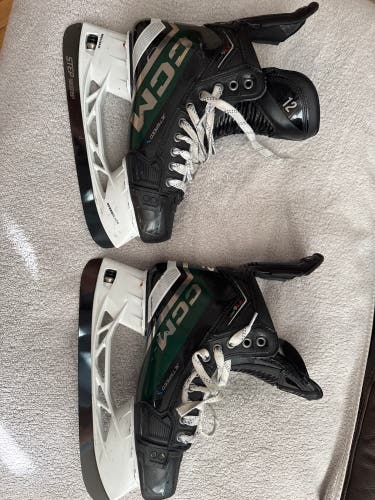 Green 2023 CCM JetSpeed FT6 Pro Hockey Skates Regular Width Pro Stock 7.5 (Used)