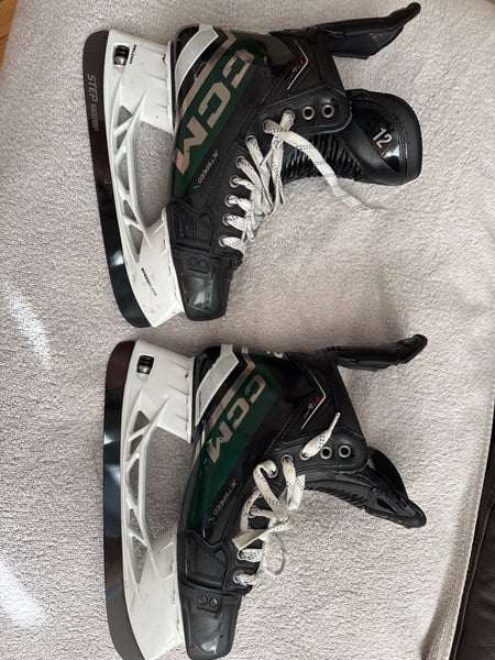 Green 2023 CCM JetSpeed FT6 Pro Hockey Skates Regular Width Pro Stock 7.5 (Used)