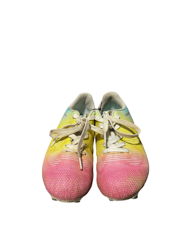 Used Brava RAINBOW Soccer Cleats Purple And Turquoise Junior 01.5 11834-S000050185