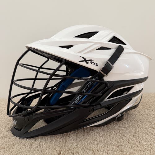 Cascade XRS White/Black Lacrosse Helmet Great Condition!