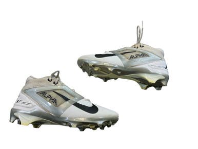 Used Nike ALPHA Adult FB Cleats White Senior 7 11873-S000237744