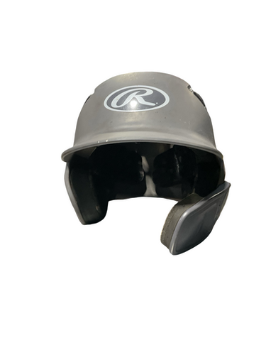 Used Rawlings BASEBALL HELMET 6 7/8-7 5/8 Batting Helmet No Mask Grey One Size 11834-S000050058