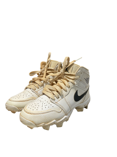 Used Nike AIR JORDAN BASEBALL CLEATS BB/SB Cleats White Junior 02 11834-S000050052