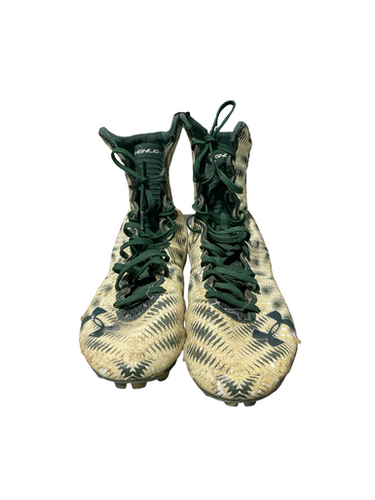 Used Under Armour Adult FB Cleats Green Senior 10 11834-S000050069