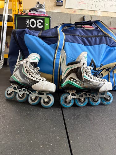 CCM FT890R Inline Skates Regular Width Size 9 (Used) - Rinkster Frame - Perfect Condition