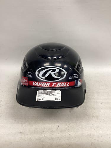 Used Rawlings VAPOR T-BALL Batting Helmet No Mask Black SM 11851-S000046319