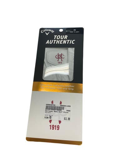 Used Callaway Mens Golf Glove White MD 11859-S000030728