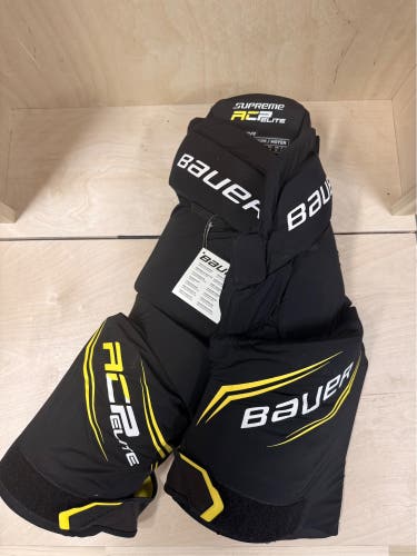 Bauer Supreme ACP Elite Hockey Pants – Senior Medium | Brand New With Tags | Black/Yellow