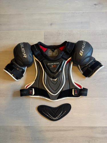 New NHL Red Wings Pro Stock Bauer Vapor 1x Hockey Shoulder Pads Sr. Medium