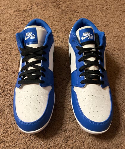 NEW Nike Air Jordan 1 Low Retro MCS “Game Royal” Baseball Cleats Size 11 CJ8524-411