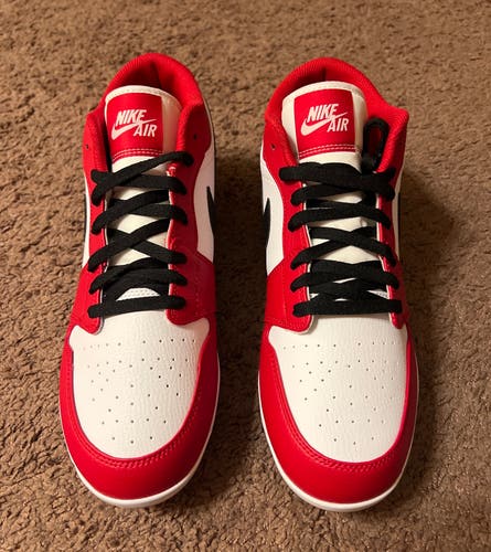 NEW Nike Air Jordan 1 Low Retro MCS Chicago Baseball Cleats CJ8524-611 Size 11.5