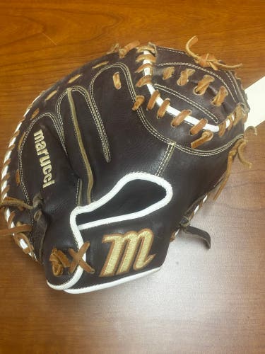 Brown Marucci Krewe RH Catcher's Baseball Glove 32" (Used)