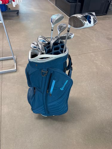 Women's TaylorMade Kalea Premier Complete Golf Set RH (Used) + Cart Bag