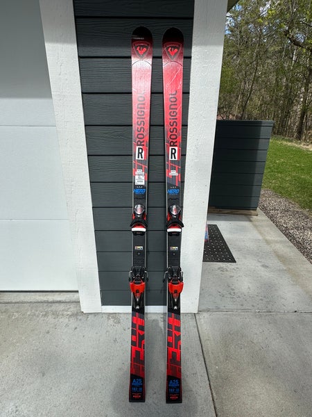 Unisex 2025 Rossignol Hero Athlete GS 182 cm Racing Skis With Bindings Max Din 12 (Used)