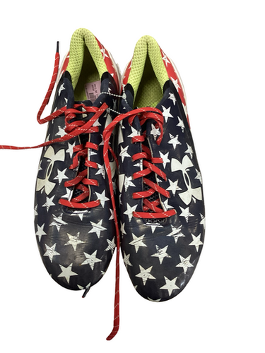 Used Under Armour Adult FB Cleats White/Red/Navy Senior 12 11613-S000181646