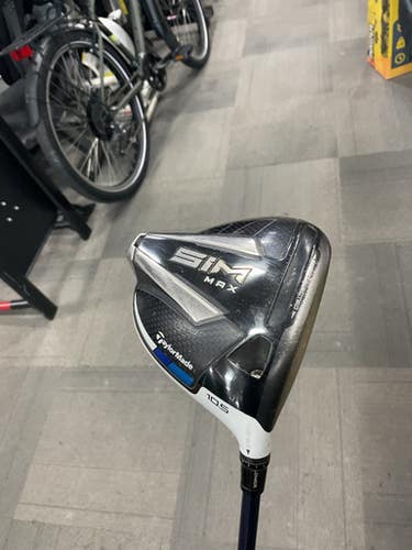 Used Taylormade SIM MAX Mens Driver RH 10.5 Degree 11614-S000235840