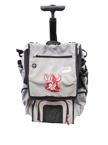 Used BoomBah B/B ROLLING BAG VIKINGS BB/SB Player Wheeled Bag Grey 11850-S000023574
