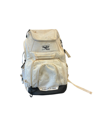 Used Rawlings BACKPACK BB/SB Player Backpack White 11682-S000131729