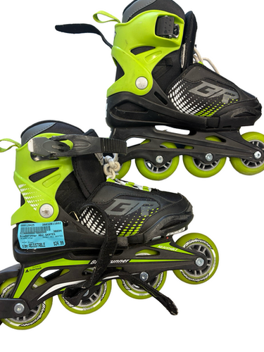 Used Bladerunner ADJ SKATES Junior Rec Fitness Skates Green Adjustable 11682-S000129425