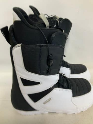 Used Burton MOTO IMPRINT 1 Mens Snowboard Boots White Senior 13 11823-S000038933