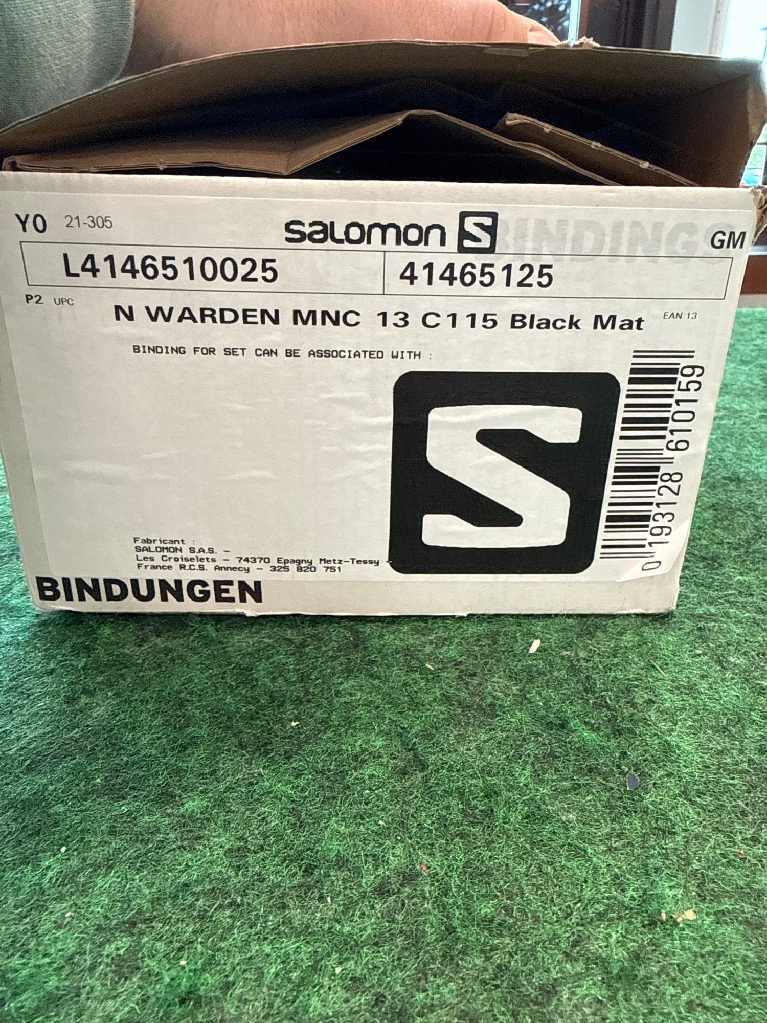 Black Salomon Warden MNC 13 Ski Bindings 115 mm Brake (New