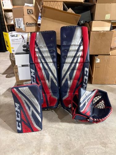 36" CCM Extreme Flex 4 Regular Goalie Full Set (Used)